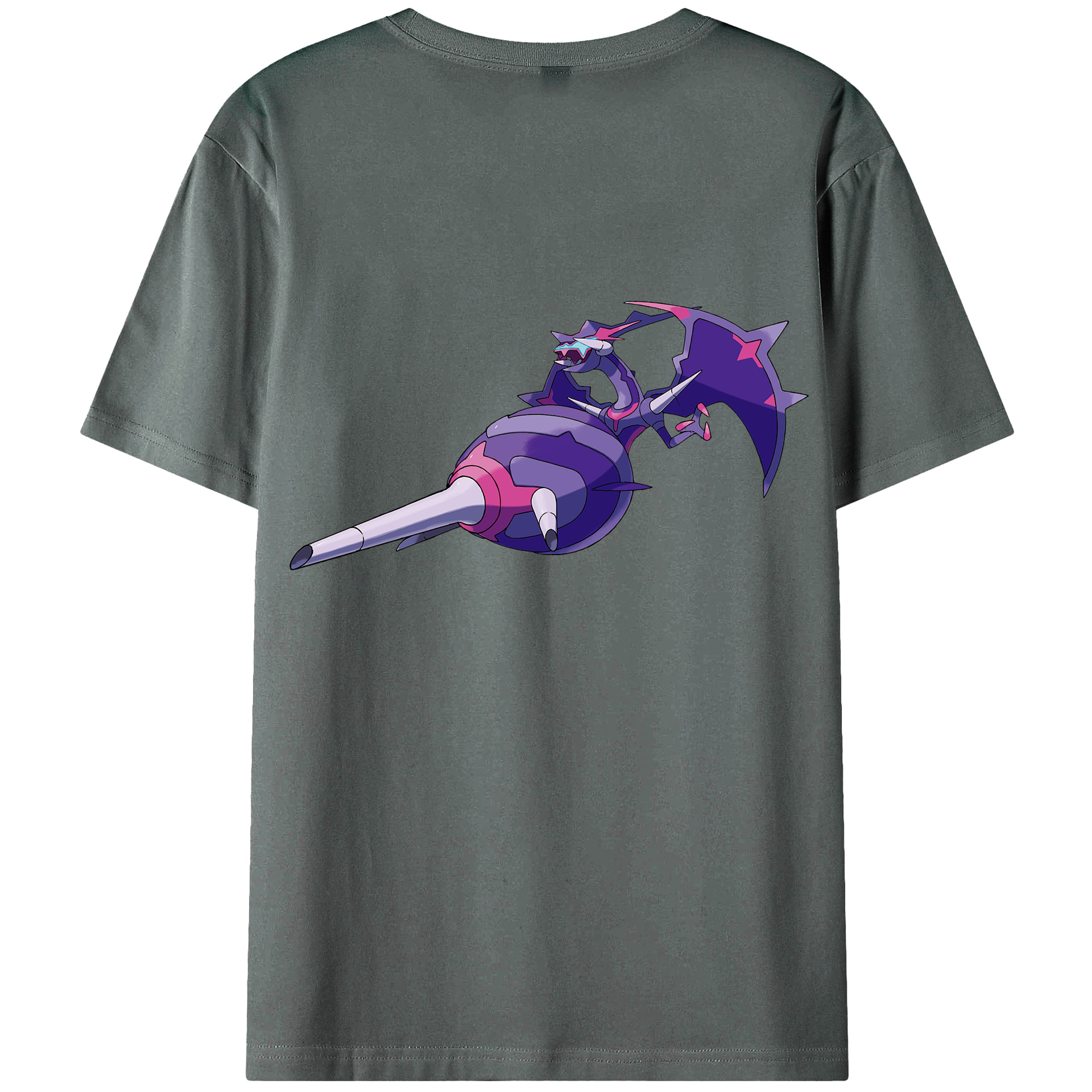 （画像用） ポケットモンスター Pokémon 綿100％ メンズ半袖Tシャツ（バックプリント） 通気性